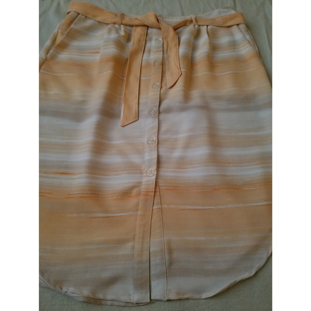 CATO orange skirt size L